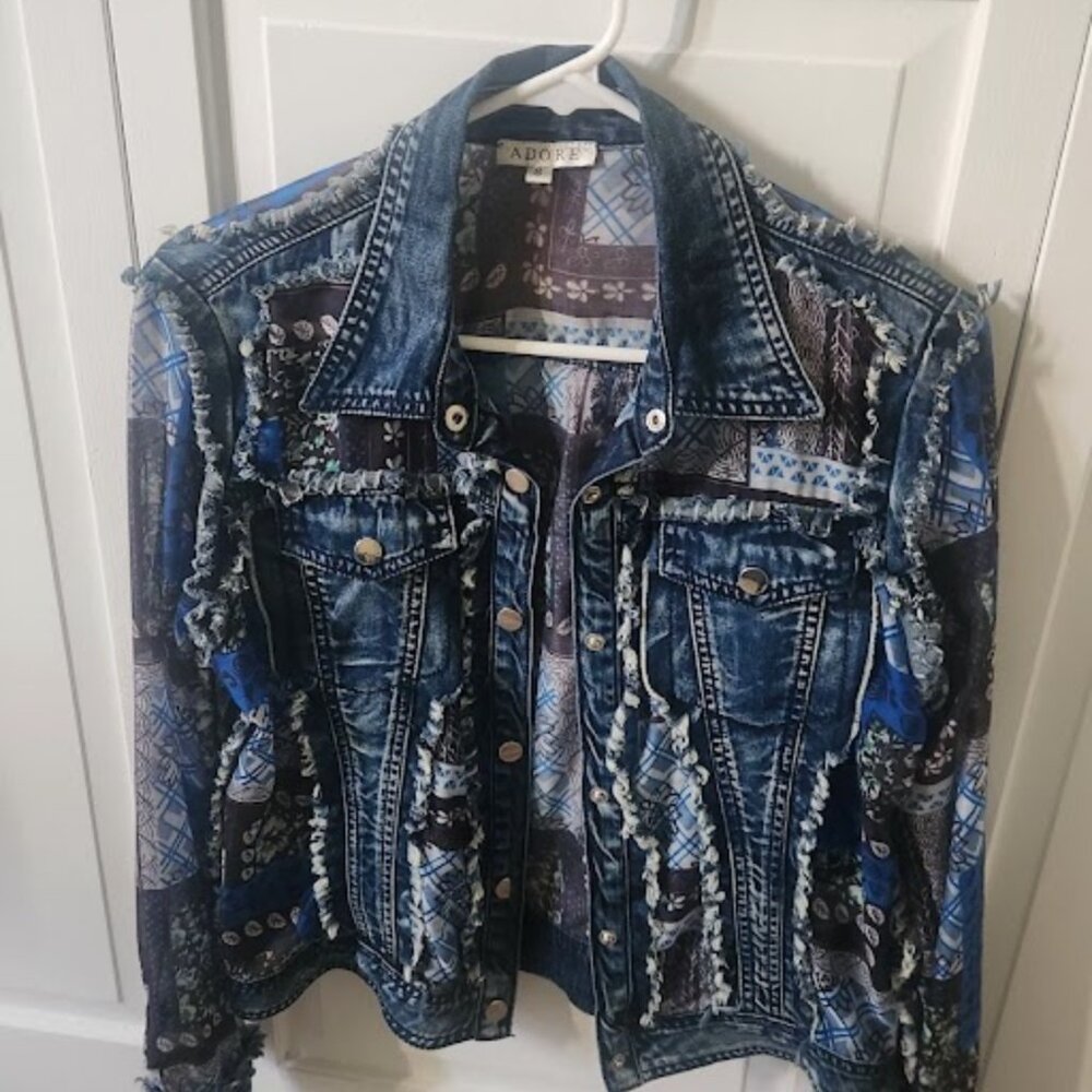 Adore Embellished Denim Jacket - Statement Piece!